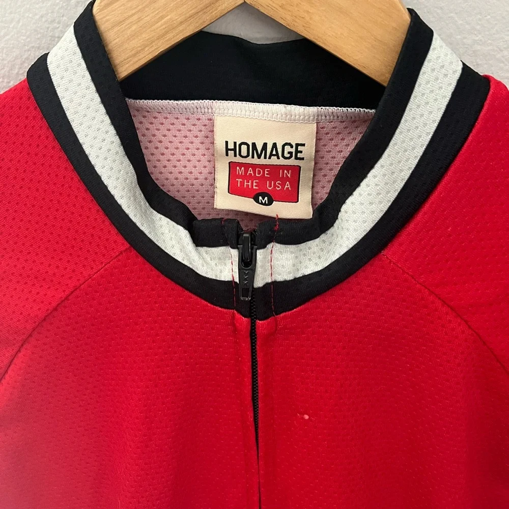 HOMAGE Cycling Jersey - Red/White/Black - Medium - Picture 5 of 5